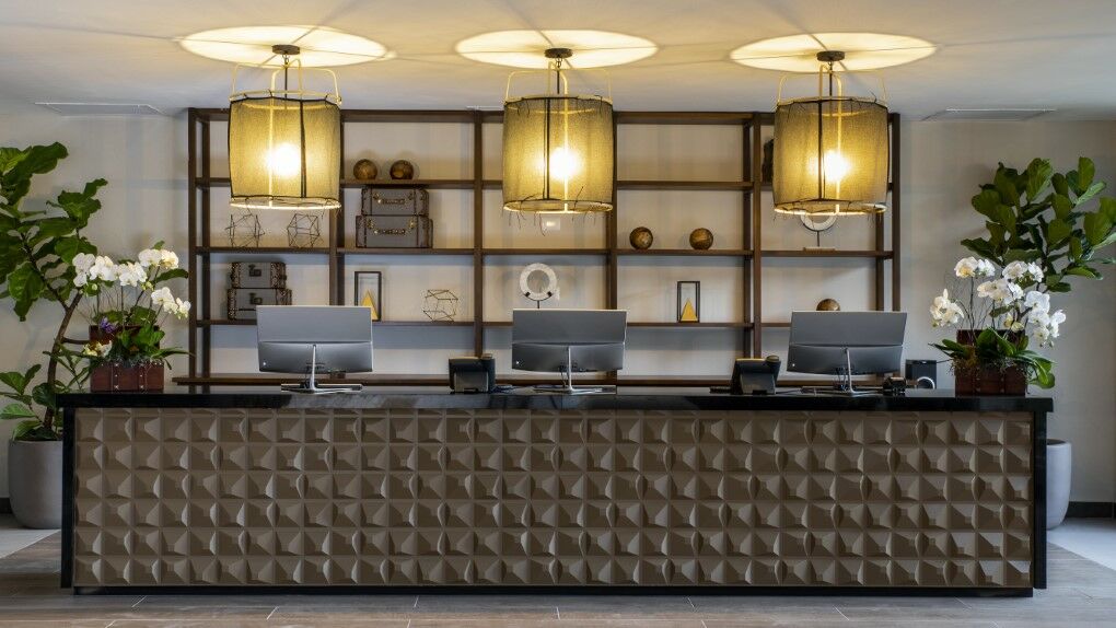 Be Live Collection Punta Cana Adults Only Exteriör bild Reception desk at the hotel